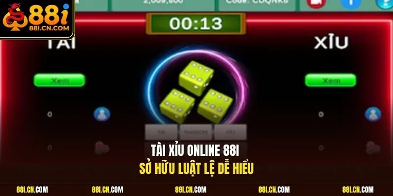 Tài xỉu online 88I sở hữu luật lệ dễ hiểu