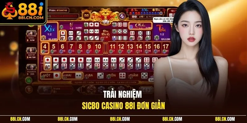 Trải nghiệm sicbo Casino 88I đơn giản
